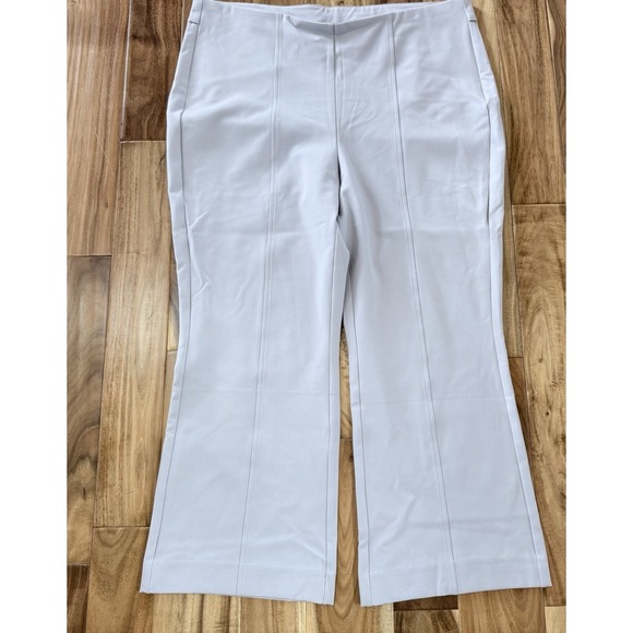 Chico's Pants - Chico's So Slimming Juliet Kick Flare Crop Pants Dove Gray Size 3